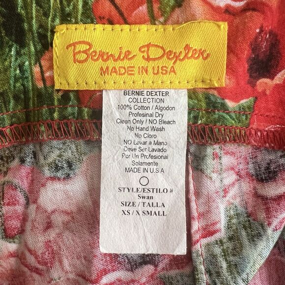Bernie Dexter Swan Dress Size XS Poppy Floral Print A Line Rockabilly Pockets - Picture 11 of 11